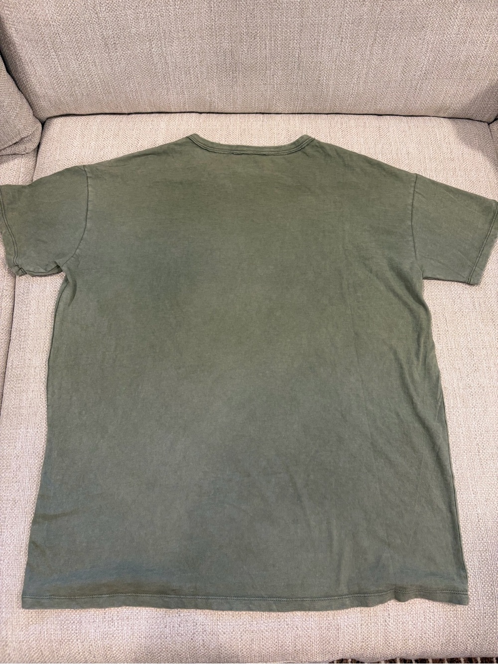 aerie Olive Green oversized Short Sleeve Crew T-Shirt - Picture 2 of 3